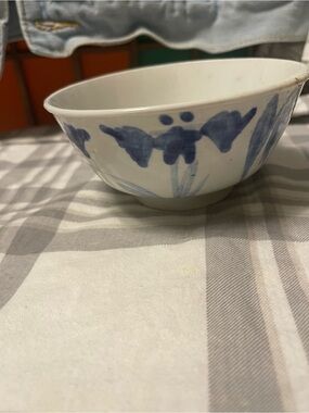 #109 Antique Chinese Porcelain Bowl Blue White Provincial